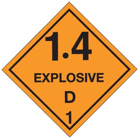 Bsc Preferred 4 x 4'' - ''Explosive - 1.4D - 1 Labels BUY00024341